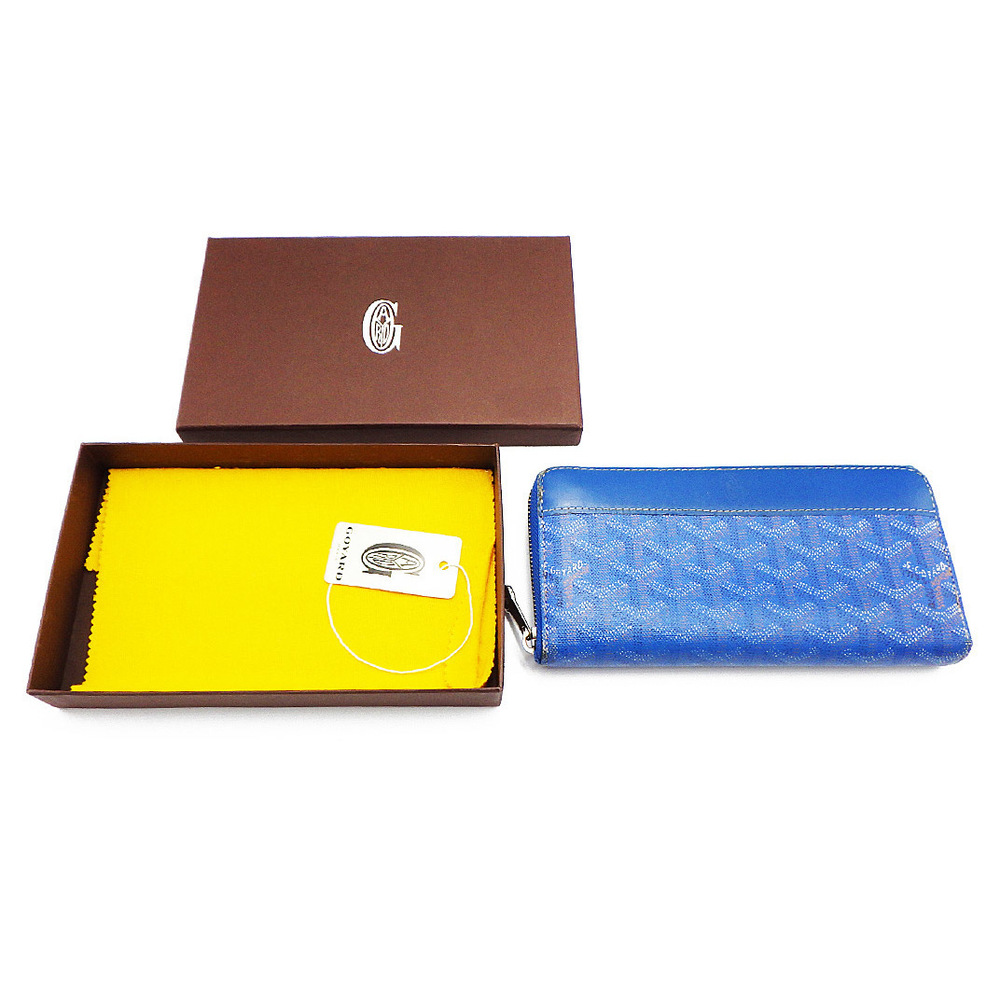 Goyard Coated Long Wallet Blue - Gem